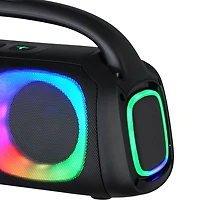 Portable Bluetooth Speaker with RGB Light Effects and Remote Control