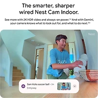 2K HDR Indoor Security Camera (Wired, 3rd Gen) - Snow