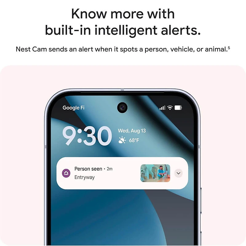 2K HDR Indoor Security Camera (Wired, 3rd Gen) - Snow