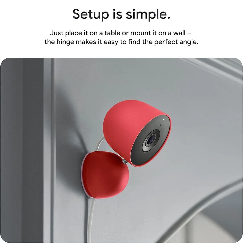 2K HDR Indoor Security Camera (Wired, 3rd Gen) - Snow