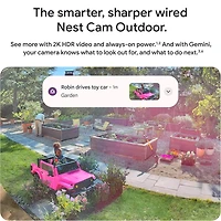 2K HDR Outdoor Security Camera (Wired, 2nd Gen) - Snow