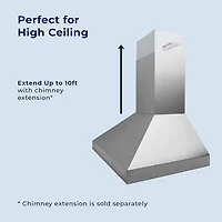 30 inch Matte Black PRO Convertible Wall Mount Range Hood