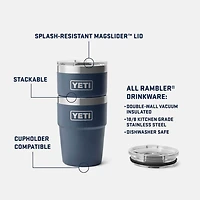 Rambler 16 oz. Stackable Cup with Magslider Lid - Solar Flare