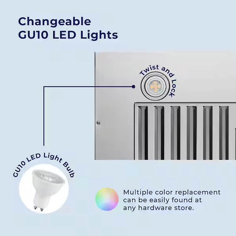 30 inch Stainless Convertible Under Cabinet Range Hood Insert