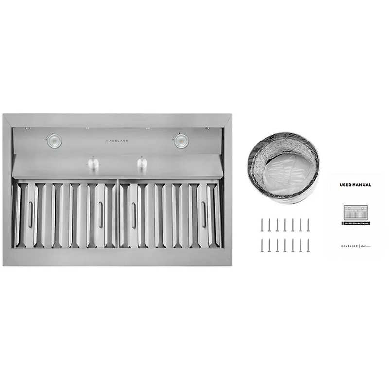 inch Stainless Convertible Under Cabinet Range Hood Insert