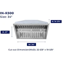 inch Stainless Convertible Undercabinet Range Hood Insert