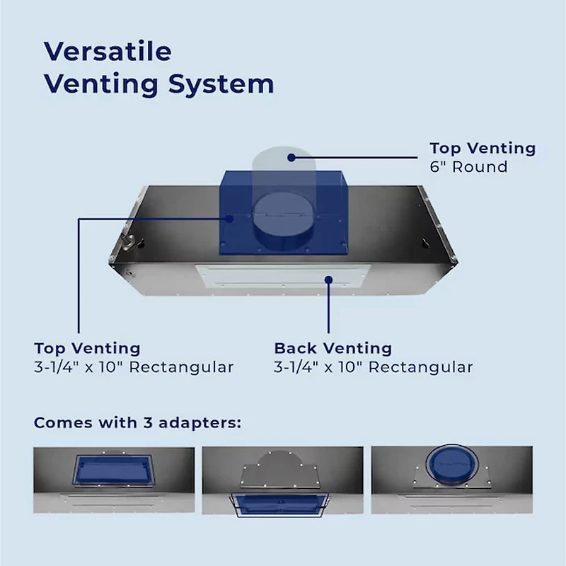 30 inch Stainless Under Cabinet Convertible Range Hood