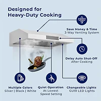 inch Matte Under Cabinet Range Hood
