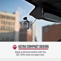 SC 120 QHD 1440p Smart Dash Cam with Built-In Wifi and 16GB MicroSD Card