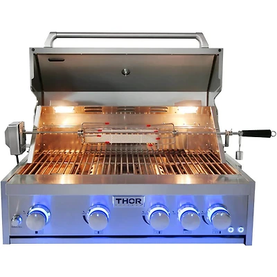 Pro Style 32 inch Stainless 4 Burner Liquid Propane Built-In Grill