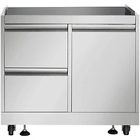 Pc. Modular Outdoor Kitchen Island Suite w/ 4-Burner Propane Gas Grill