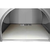 28 inch Pro Style Stainless Outdoor Wood-Burning Pizza Oven and Cabinet