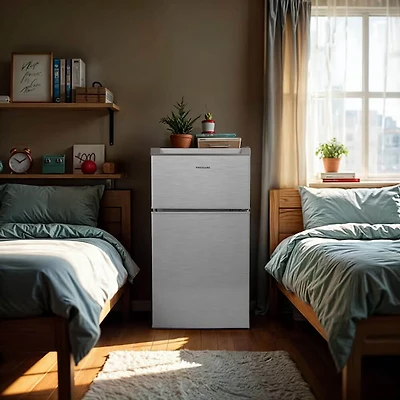 3.1 Cu. Ft. Stainless Compact Refrigerator