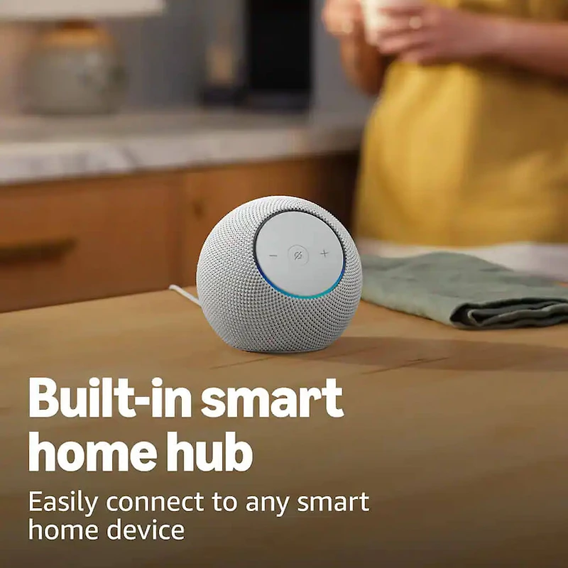 Echo Dot Max 2025 Smart Hub and Speaker - Glacier White