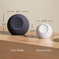 Echo Dot Max 2025 Smart Hub and Speaker - Glacier White
