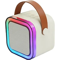 Mini Bluetooth RGB Karaoke Speaker with Wireless Mic - Sahara