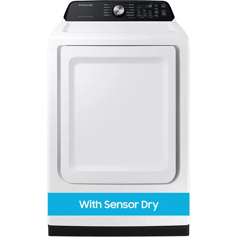 7.4 Cu. Ft. White Top Load High Efficiency Electric Smart Dryer