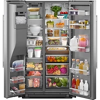 28.7 Cu. Ft. Stainless Side-By-Side Refrigerator - OPEN BOX
