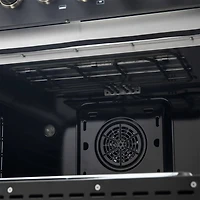 5.36 Cu. Ft. Black Freestanding Convection Dual Fuel Range