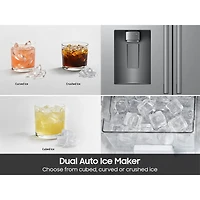 23.5 Cu. Ft. Bespoke Stainless French Door Counter Depth Smart Refrigerator 