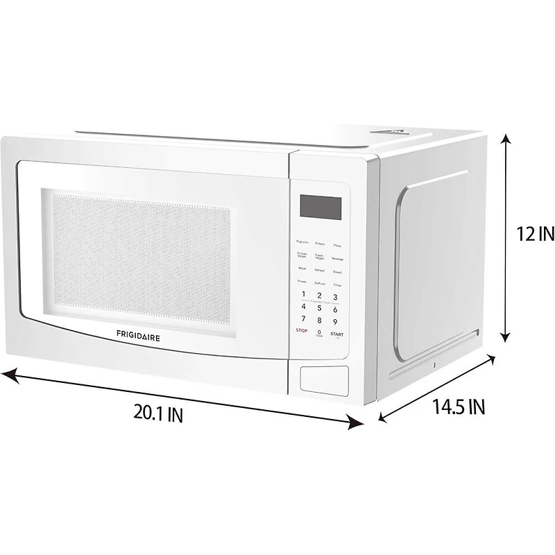 1.1 Cu. Ft. White Countertop Microwave