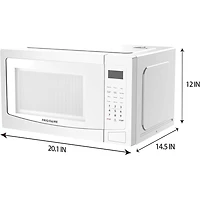 1.1 Cu. Ft. White Countertop Microwave 