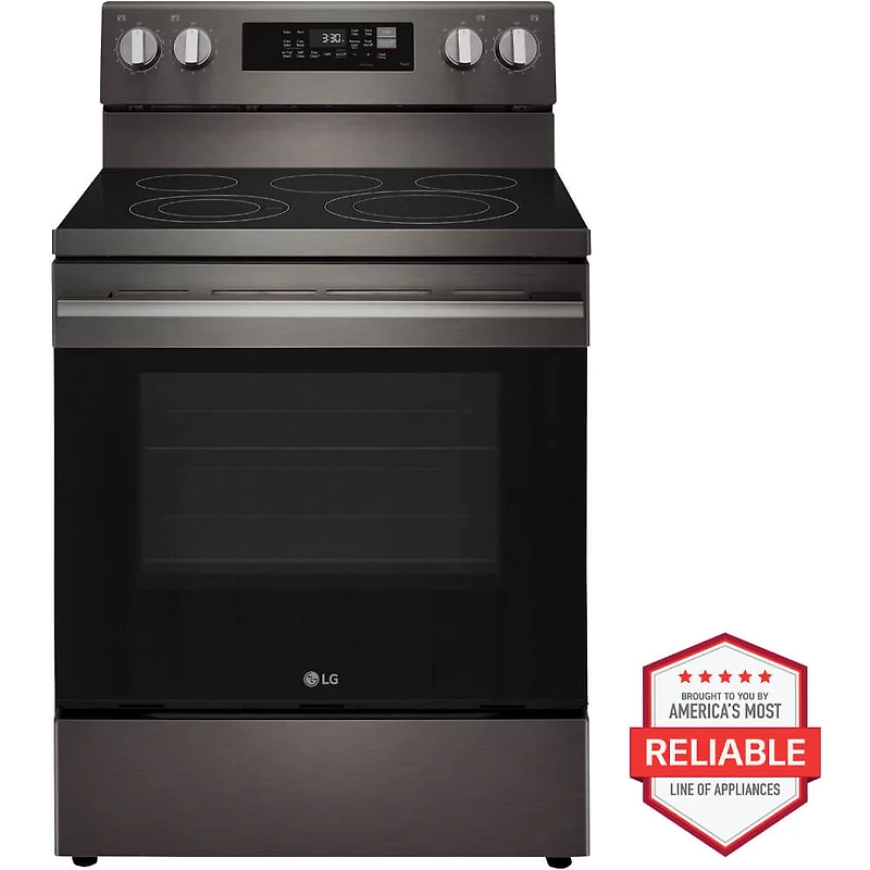 6.3 Cu. Ft. Black Stainless Freestanding Convection Smart Electric Range