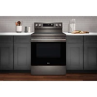 6.3 Cu. Ft. Black Stainless Freestanding Convection Smart Electric Range