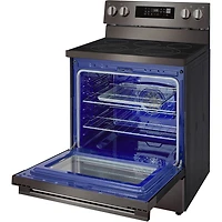 6.3 Cu. Ft. Black Stainless Freestanding Convection Smart Electric Range