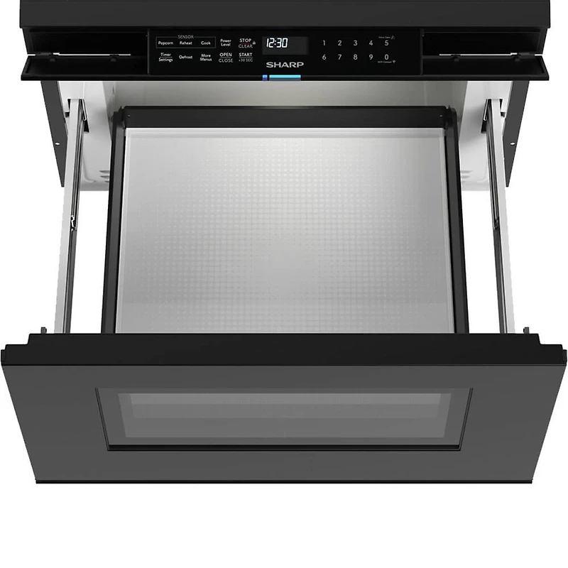 1.2 Cu. Ft. Black Deco Series Built-In Smart Microwave Drawer