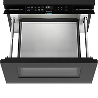 1.2 Cu. Ft. Black Deco Series Built-In Smart Microwave Drawer