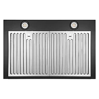 30 inch Black Convertible Wall Mount Range Hood
