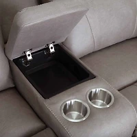 Ransom Reclining Console Loveseat - Astrid Stone