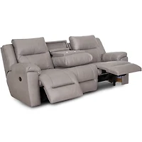 Ransom Reclining Sofa with Drop Down Table - Astrid Stone