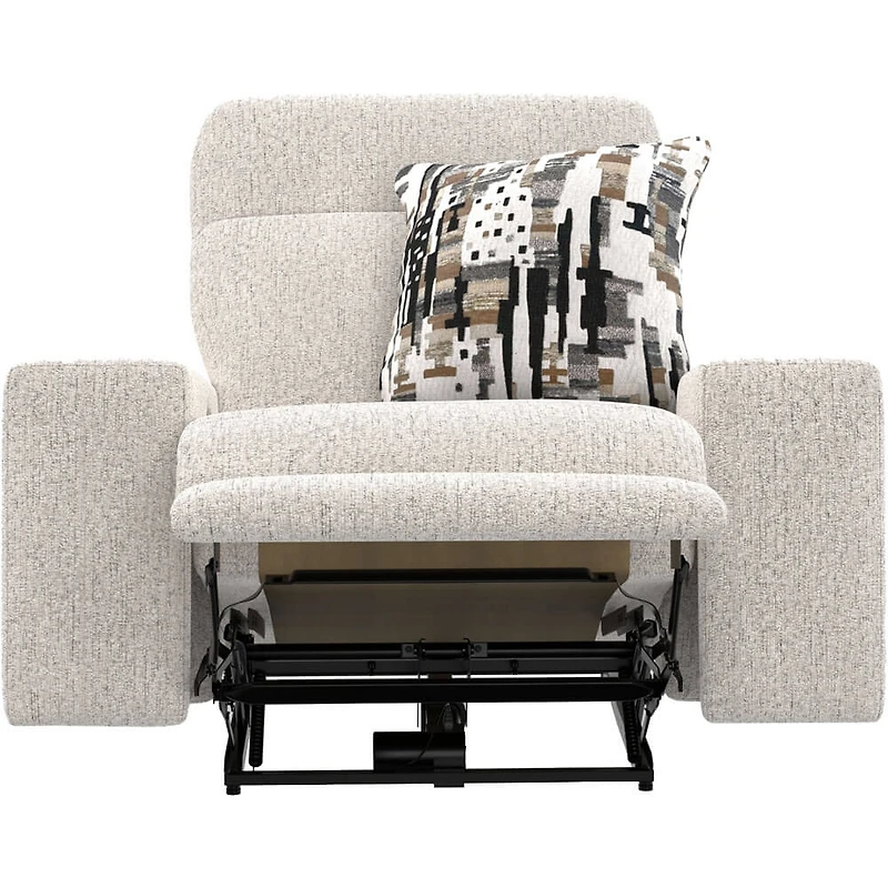 Darby Lay Flat Power Recliner with Power Adjustable Headrest - Cotton