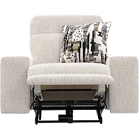 Darby Lay Flat Power Recliner with Power Adjustable Headrest - Cotton
