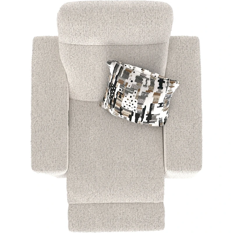 Darby Lay Flat Power Recliner with Power Adjustable Headrest - Cotton