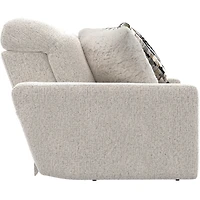 Darby Power Reclining Console Loveseat with Power Adjustable Headrest - Cotton