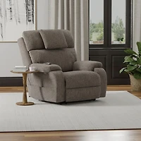 Snoozer Dual Power Lift Power Headrest Lay Flat Recliner - Fossil