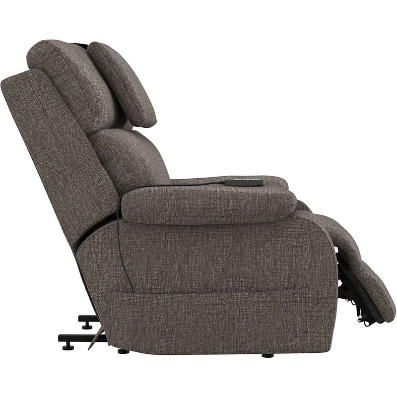 Snoozer Dual Power Lift Power Headrest Lay Flat Recliner - Fossil
