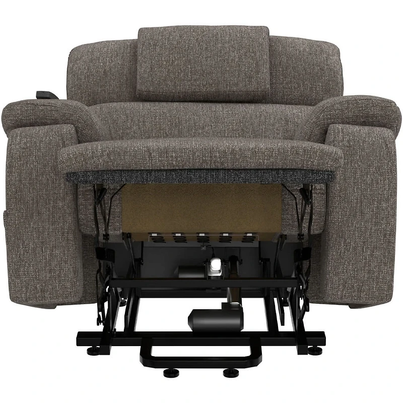 Snoozer Dual Power Lift Power Headrest Lay Flat Recliner - Fossil