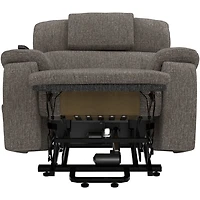 Snoozer Dual Power Lift Power Headrest Lay Flat Recliner - Fossil