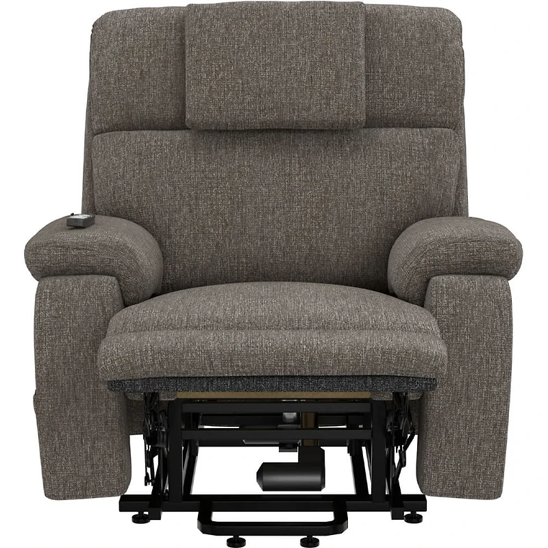 Snoozer Dual Power Lift Power Headrest Lay Flat Recliner - Fossil