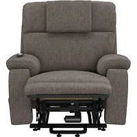 Snoozer Dual Power Lift Power Headrest Lay Flat Recliner - Fossil