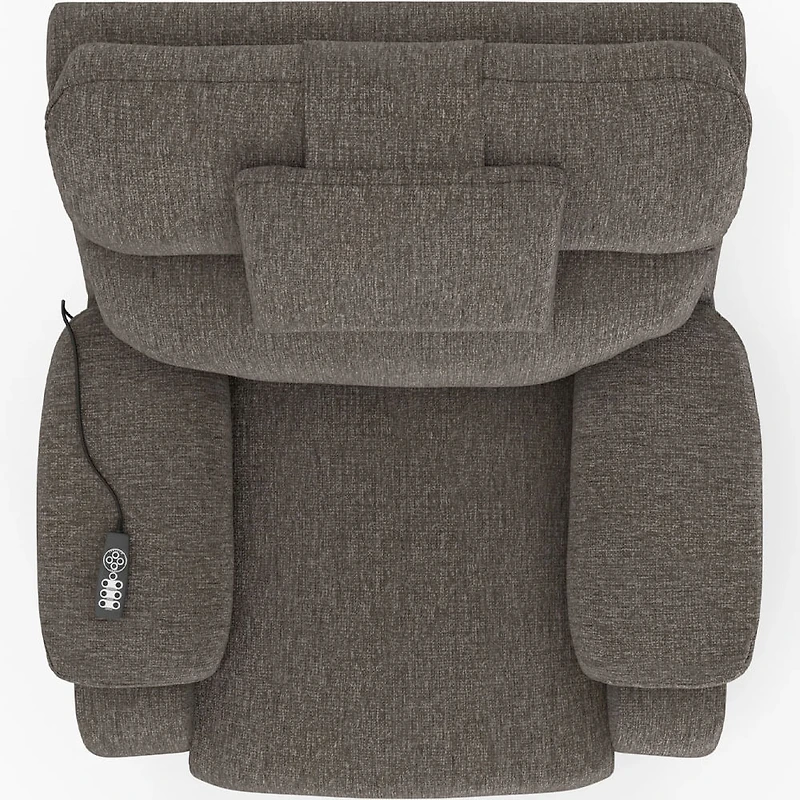 Snoozer Dual Power Lift Power Headrest Lay Flat Recliner - Fossil