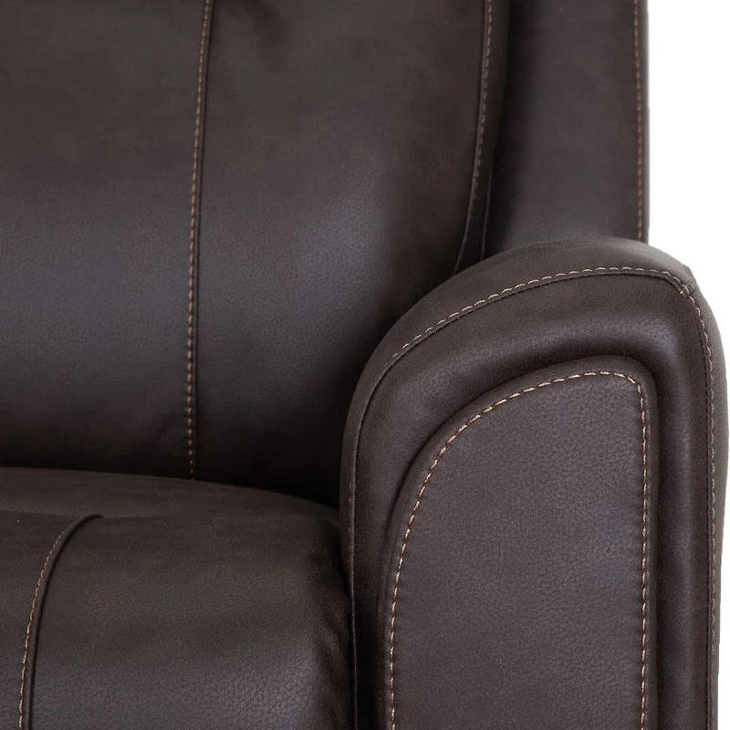 Argent Fabric Power Rocker Recliner - Duvall Coffee