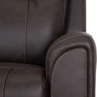 Argent Fabric Power Rocker Recliner - Duvall Coffee