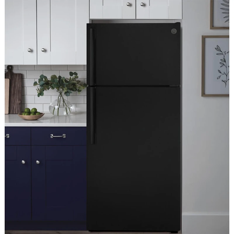 16.6 Cu. Ft. Black Top Freezer Refrigerator