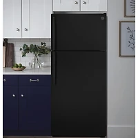 16.6 Cu. Ft. Black Top Freezer Refrigerator