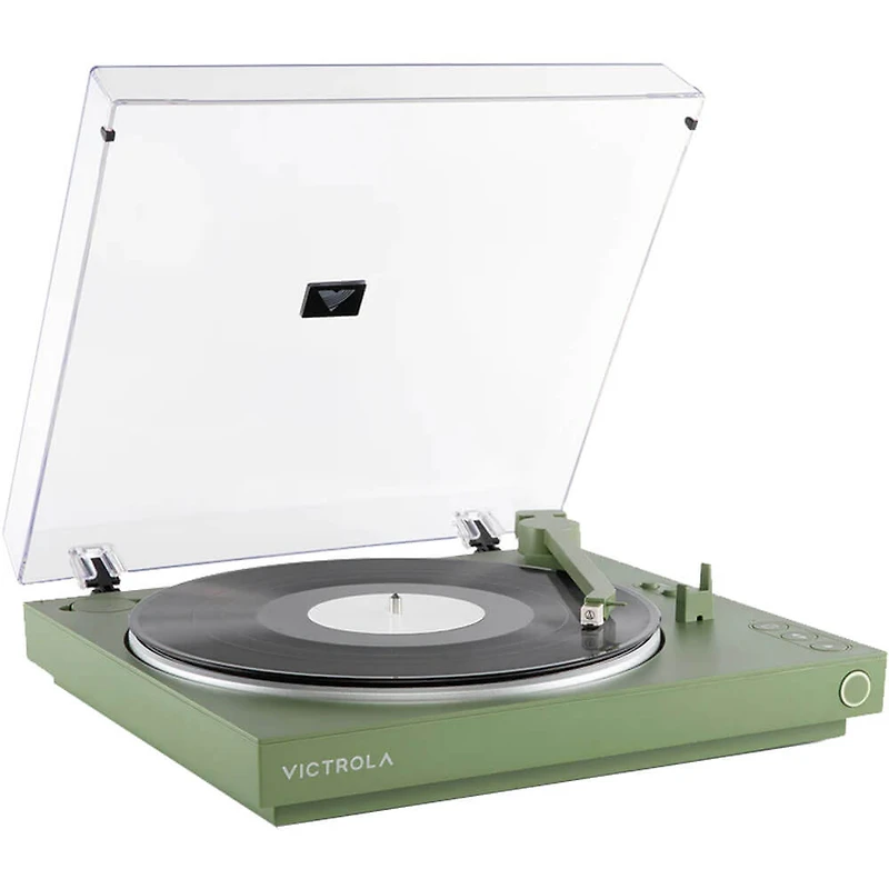 Fully Automatic Belt-Drive Bluetooth Turntable - Matte Green